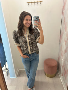 Cheetah Sass Top