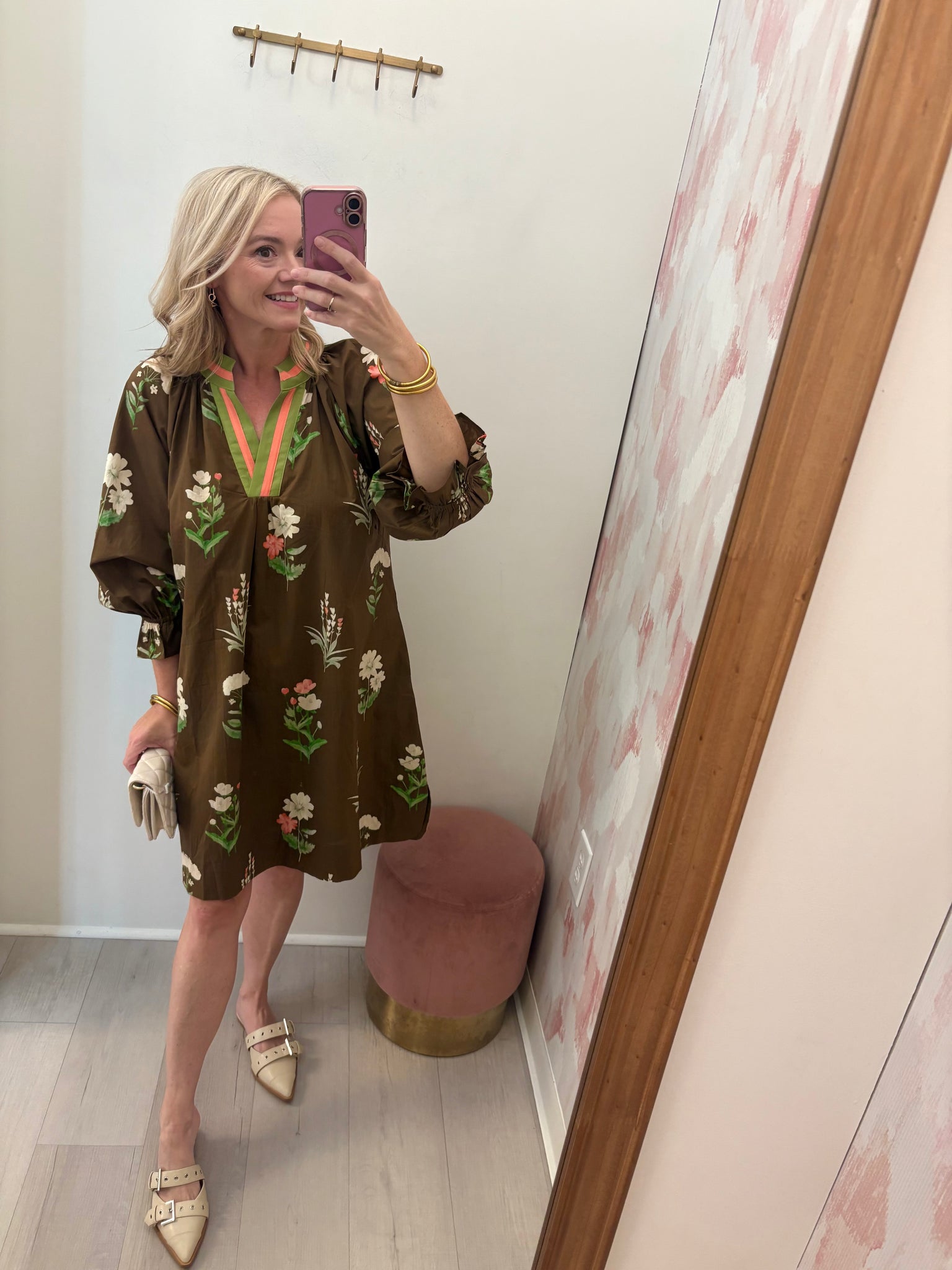 Ettie Block Floral Cotton Dress