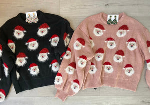 Santa Sweater-Black