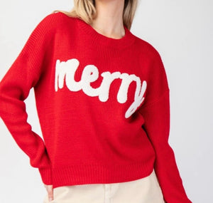 Merry Sweater -Red