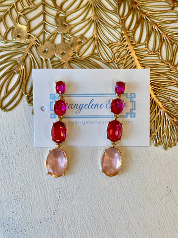 Pink Gradient Drop Earring