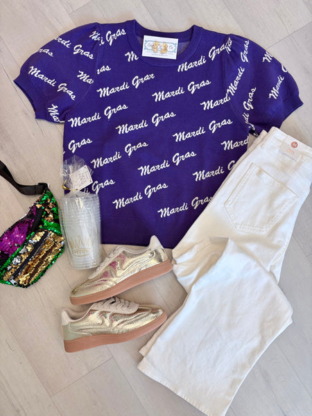 Mardi Gras Puff SS Slv Sweater