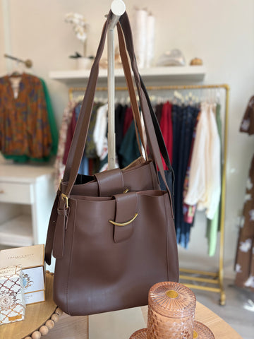 Chic Saddle Purse Brown