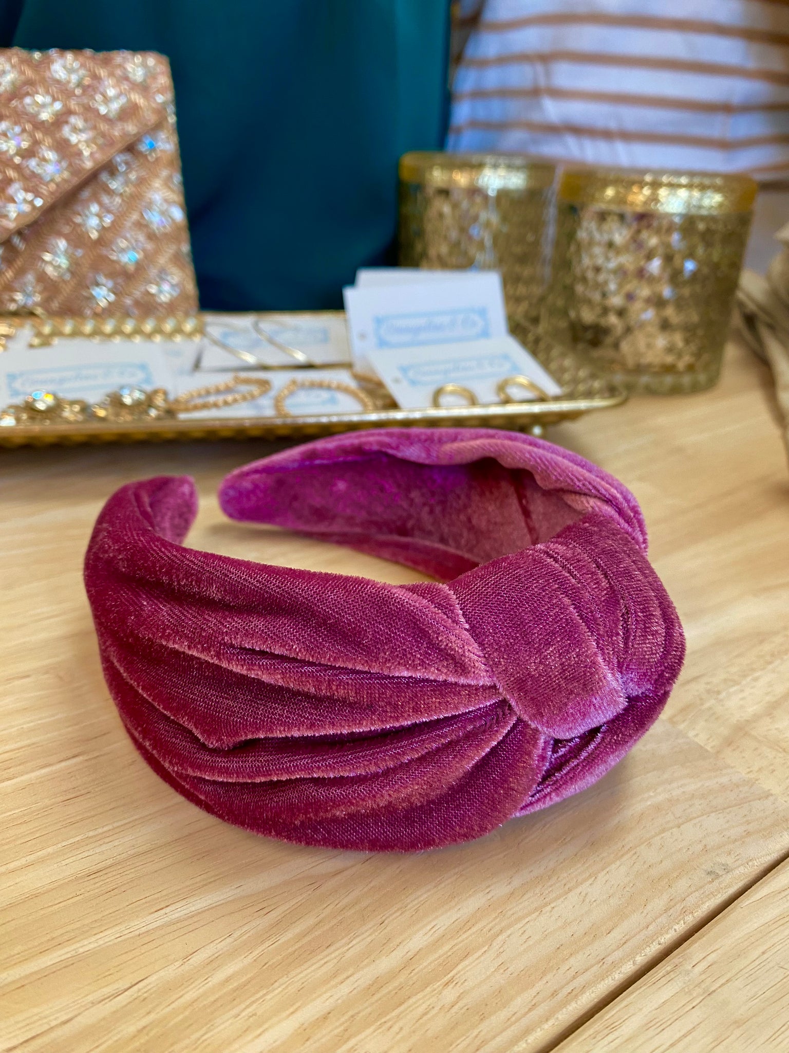 Purple Velvet Headband