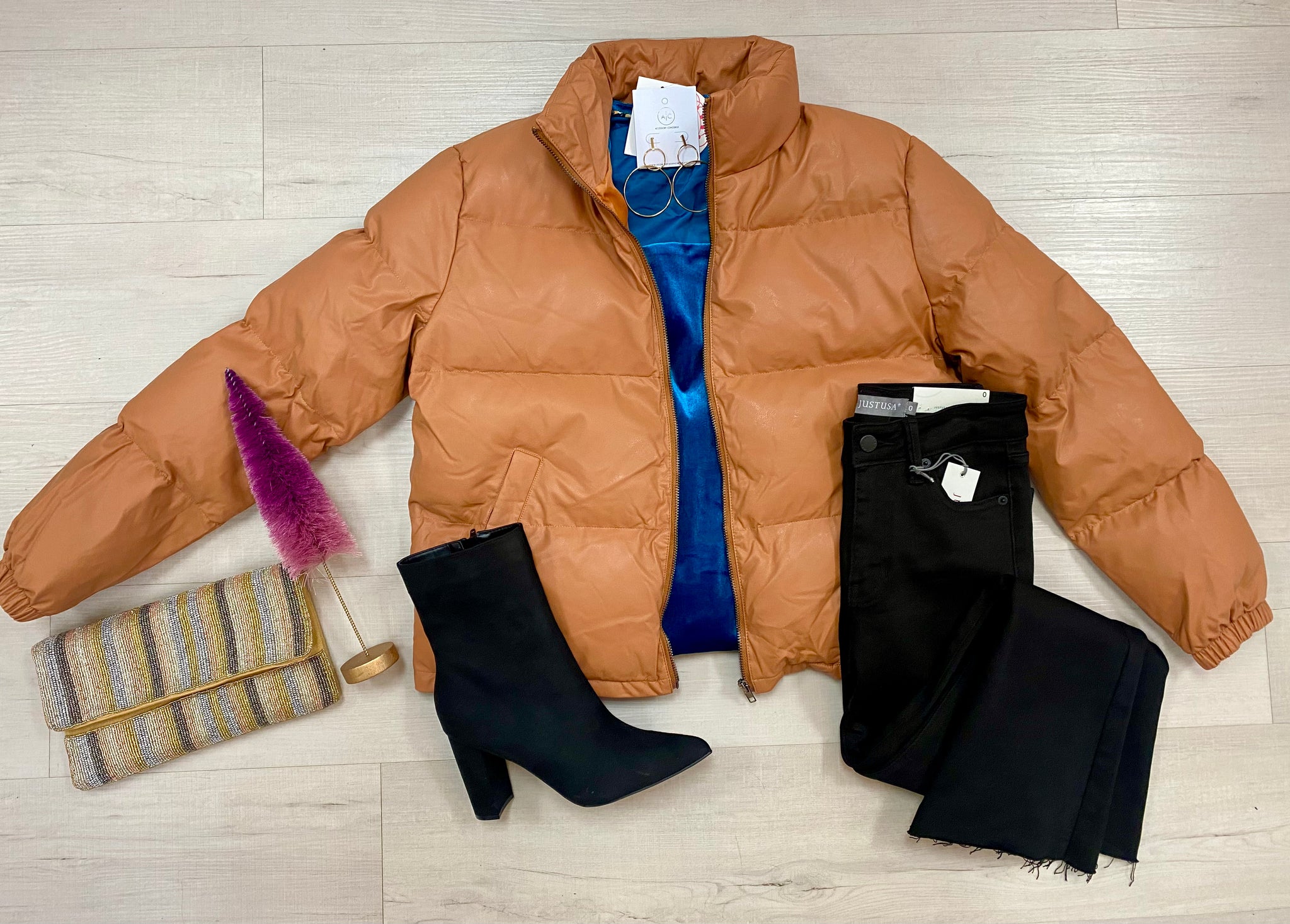 Caramel Puffer Jacket