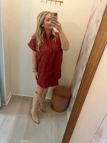Dawson Dress-Burgundy