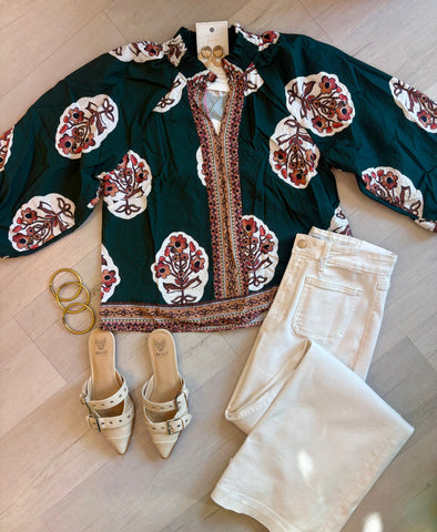 Jasper Green Blouse