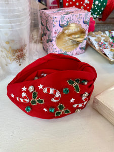 Candy Cane Christmas Headband