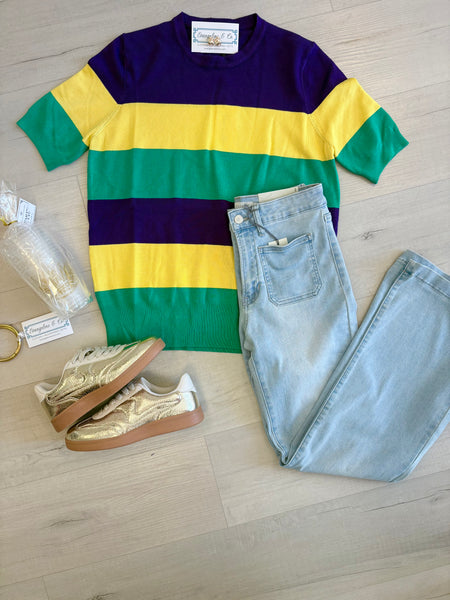 Mini Patch Pocket Flare Jean