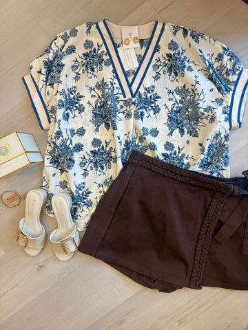 Toile Moment V Neck Blouse