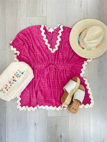 Ric Rac Coverup Pink