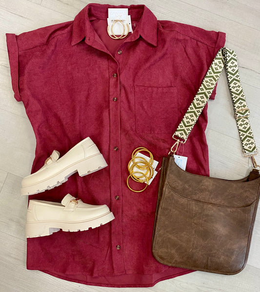Dawson Dress-Burgundy