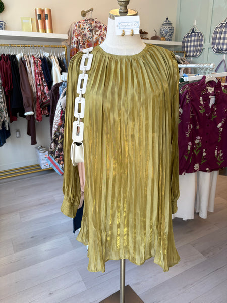 Vandie Pleated Cocktail Dress