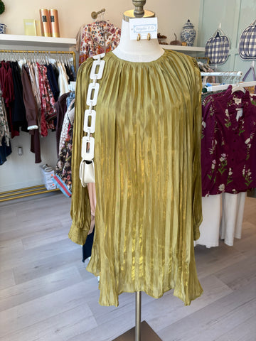 Vandie Pleated Cocktail Dress