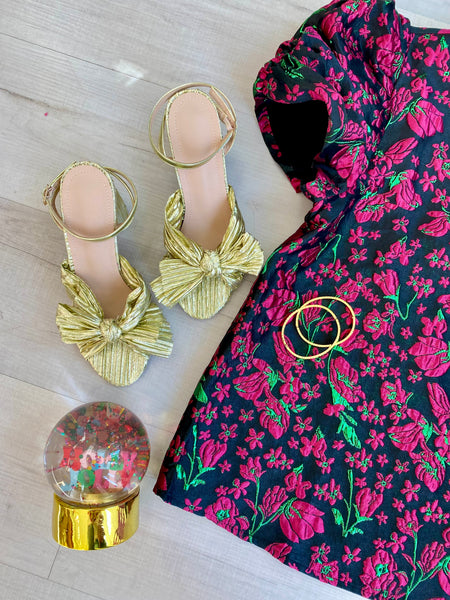 Pink & Green Holiday Blouse
