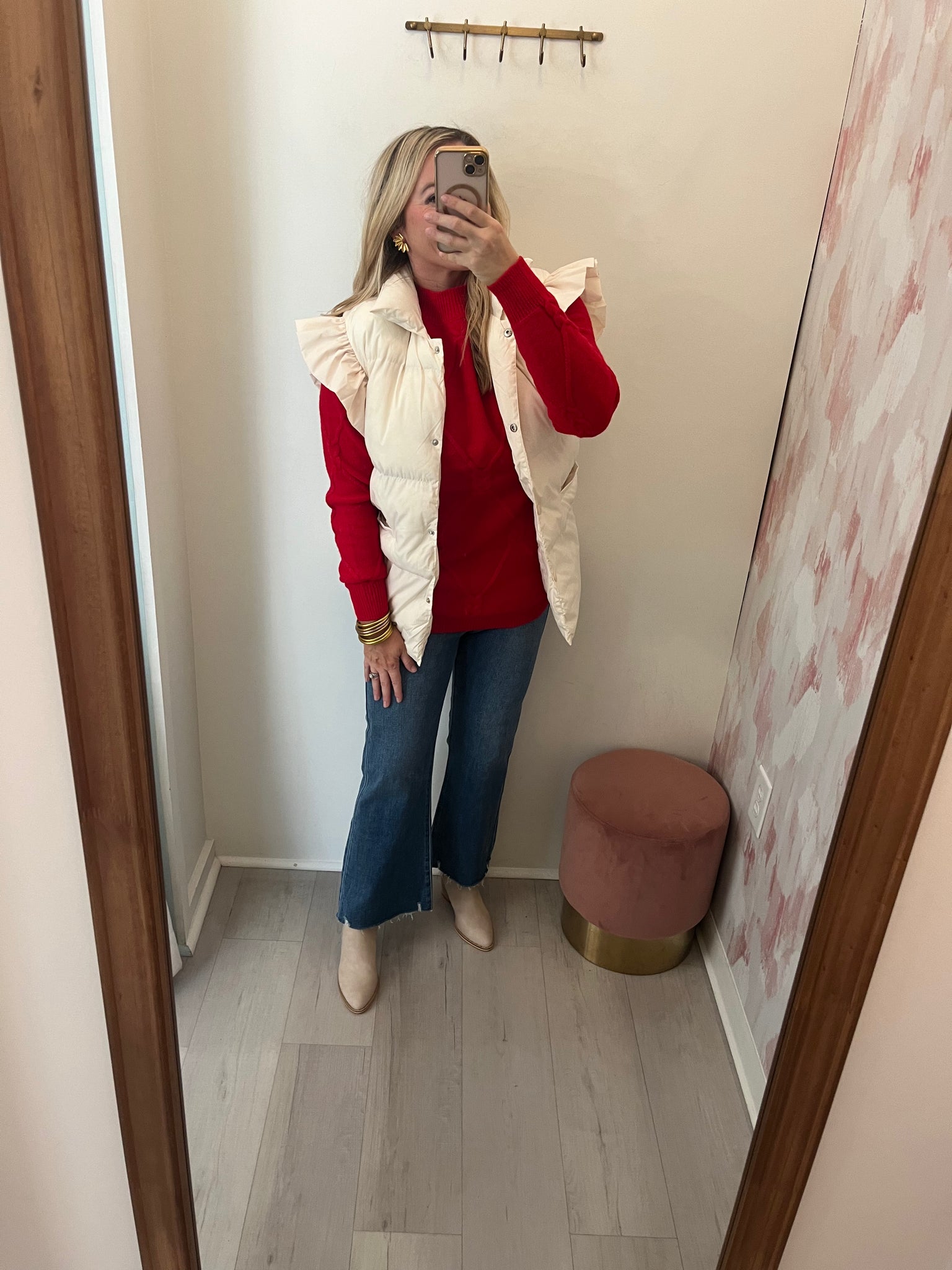 JBD Distressed HR Crop Flare