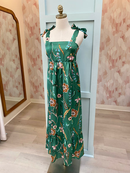 Birch Tie Strap Maxi Dress