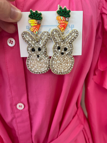 Easter Bunny & Carrot Earring