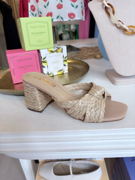 Ashley Raffia Heel Natural