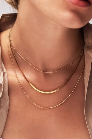 Layered Gold Chain Necklace