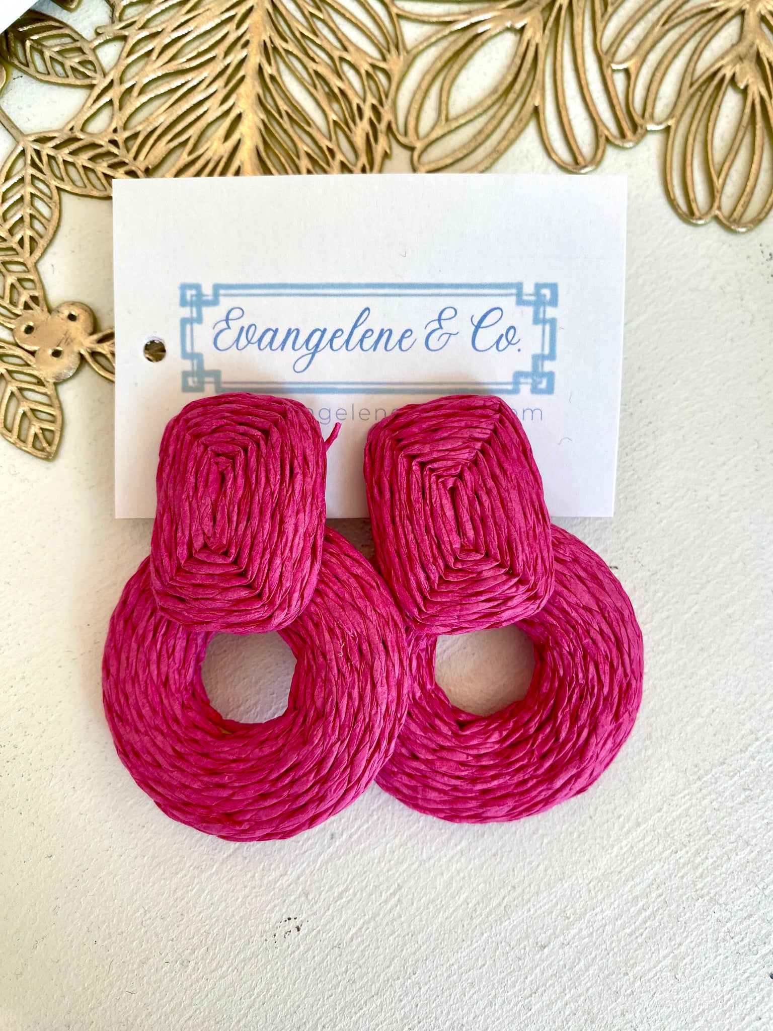 Jac Wrapped Earring Pink