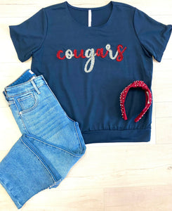 Cougars Threaded Top