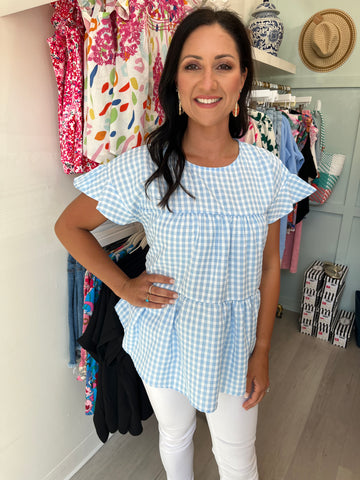 Chelsea Gingham Top