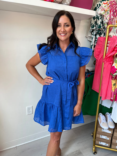 Royal Grid Dress