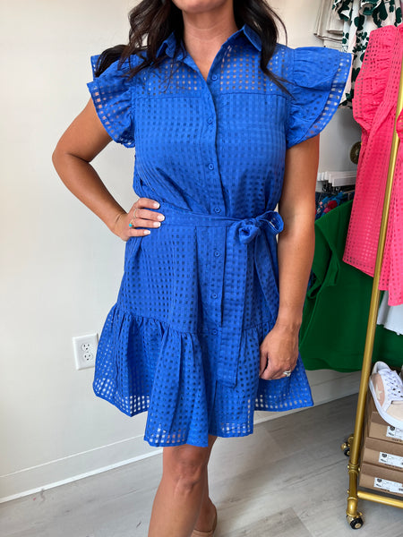 Royal Grid Dress