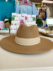 Beach Hat w/ Ivory Band