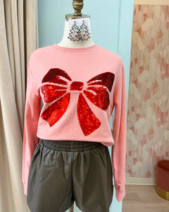 Sequin Bow Top