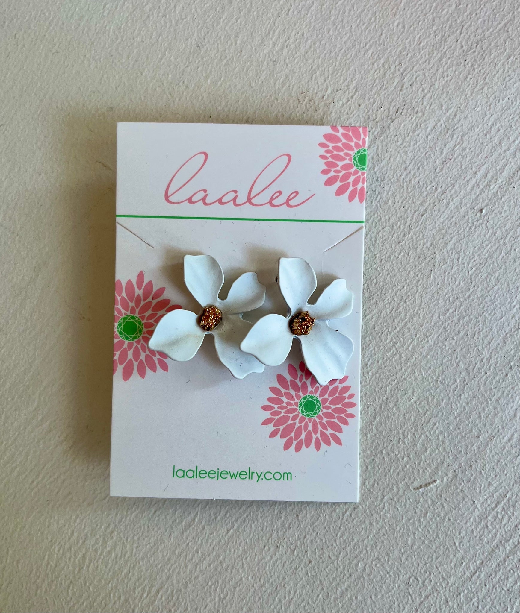 Laalee Floral Stud White