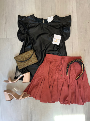Thymes Skort Clay