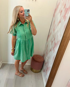 Dixie Dress Green