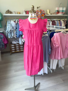 Cari Linen Dress Pink