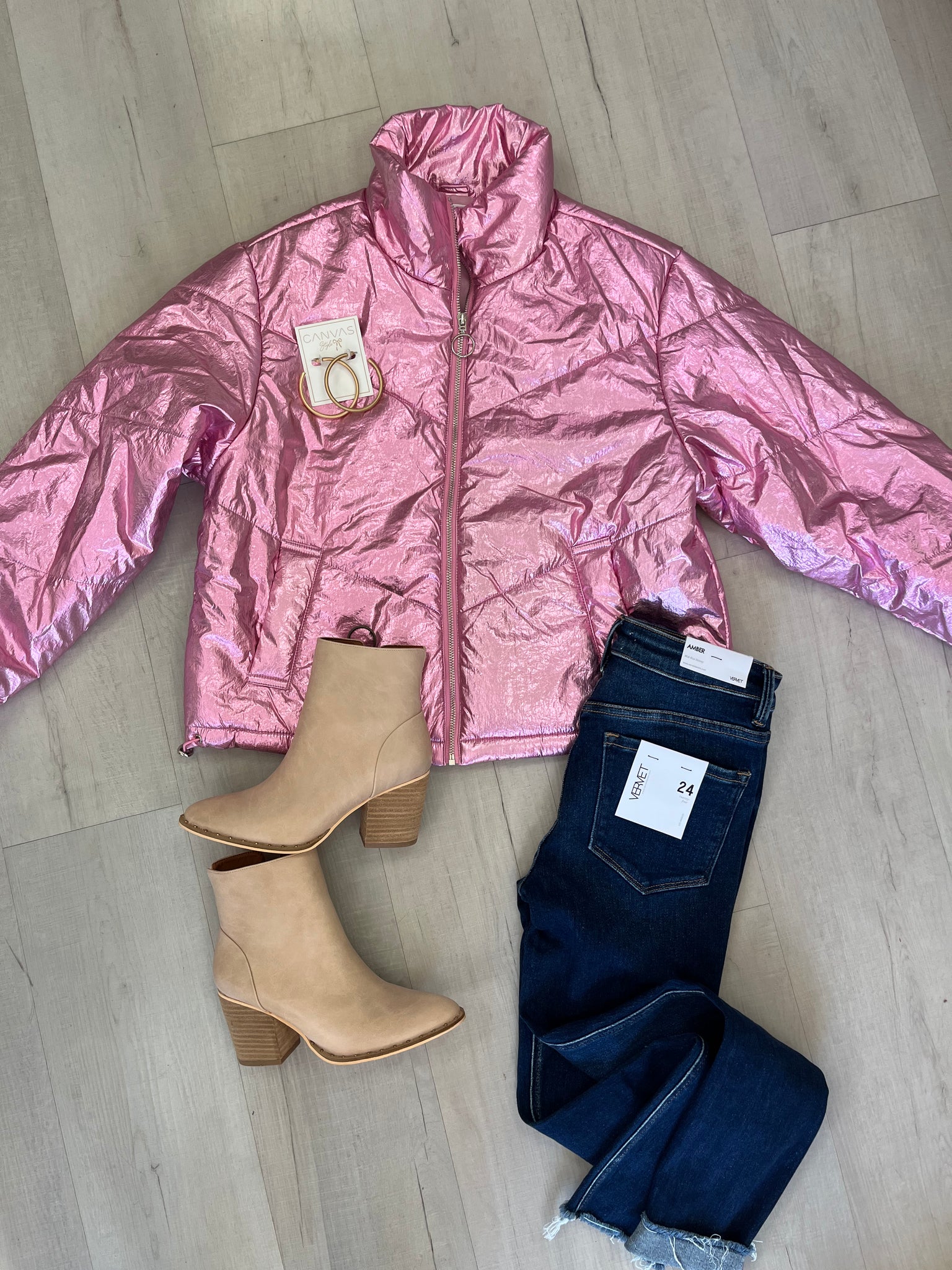 Apres Puffer Jacket Pink