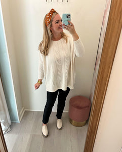 Brielle Cable Knit Top