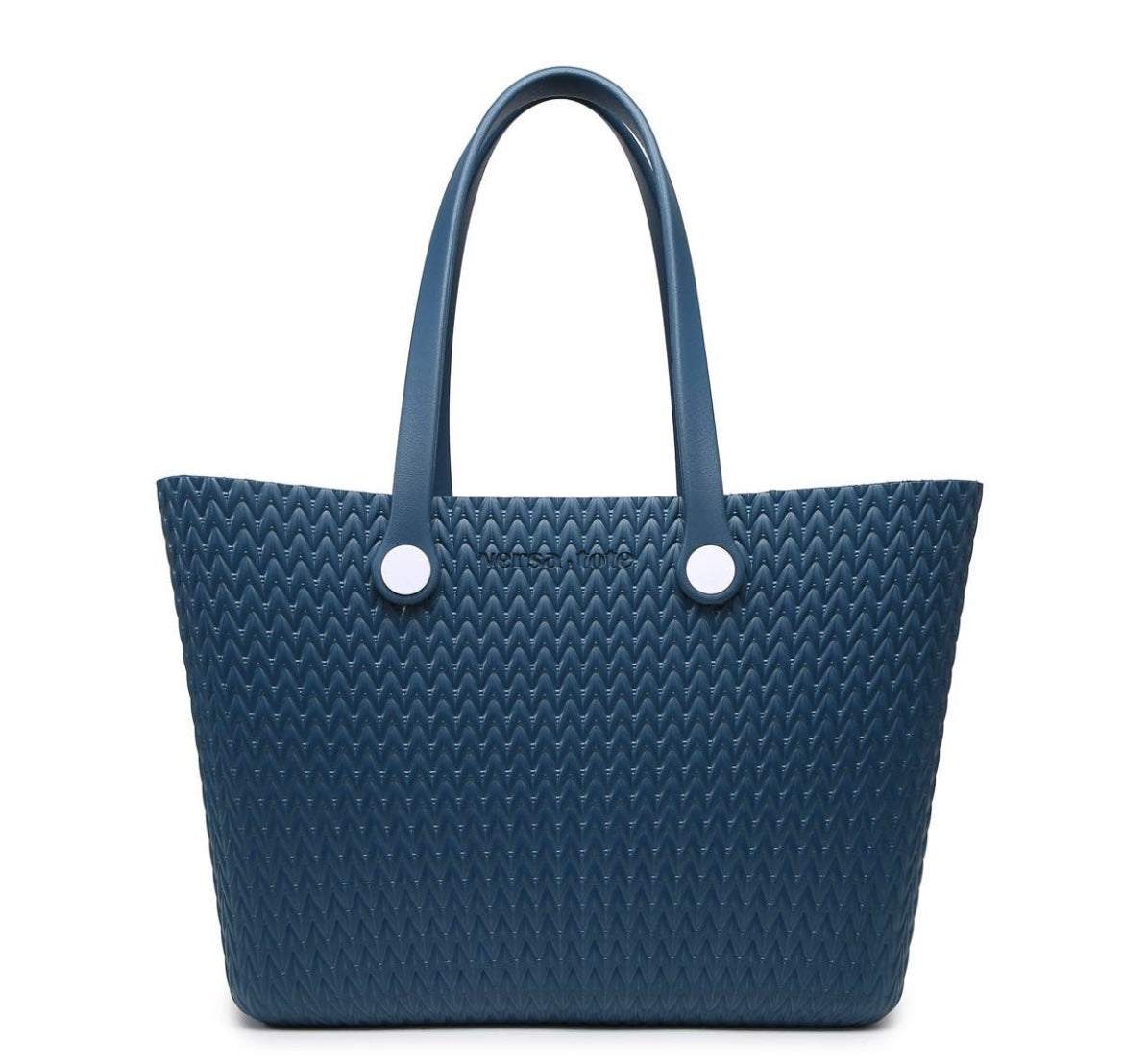 Textured Navy Tote