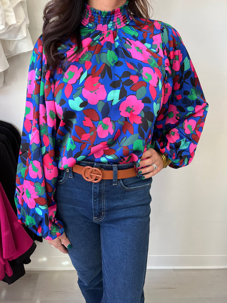 Satin Berry Blouse