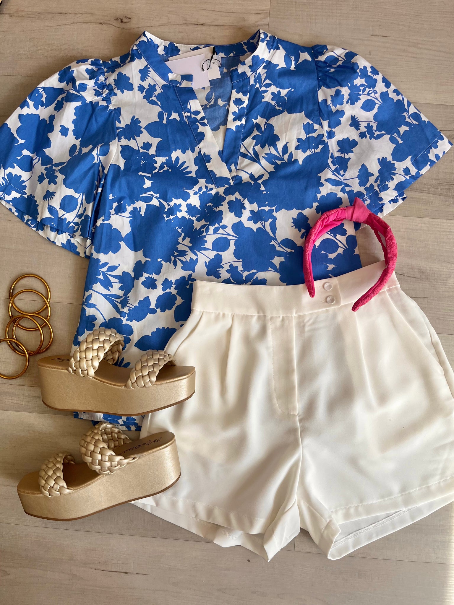 Bella White Shorts