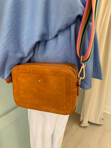 Cognac Camera Bag