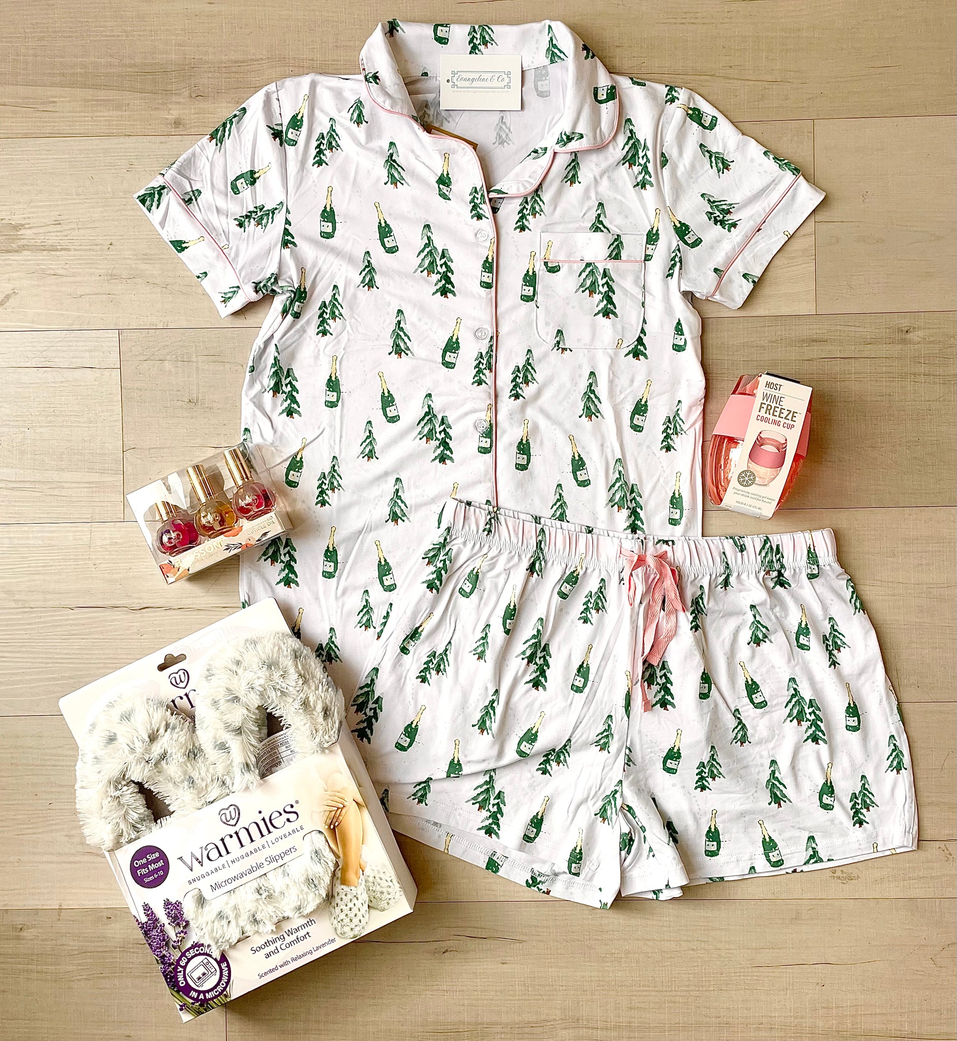 Christmas Champagne PJ Set