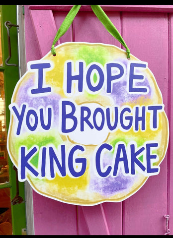 King Cake Door Hanger
