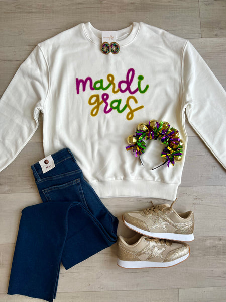MG Script Sweatshirt Wht – Evangelene and Co.
