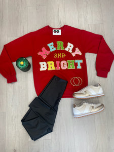 Merry & Bright Sweatshirt Red