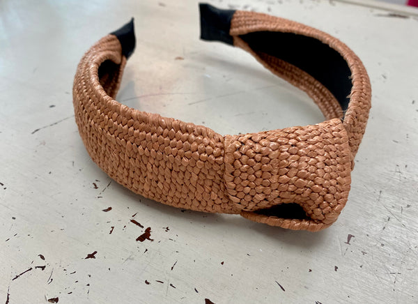 Raffia Knot Top Headband