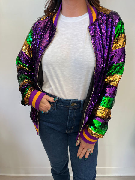 Sequin Mardi Gras Jacket