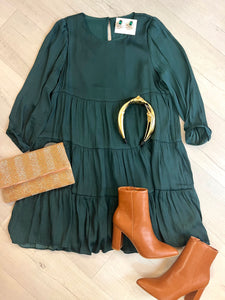 Green Tiered Dress