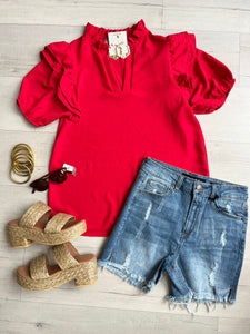 Ivy Top Red