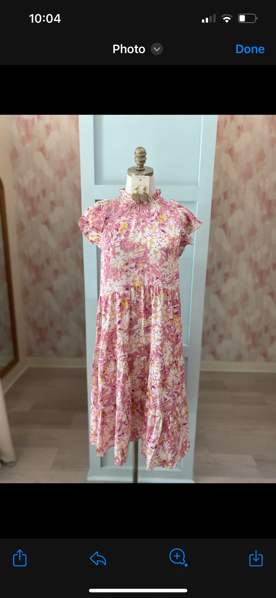 Sally Pink Floral Dress